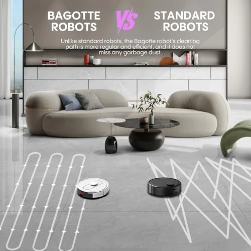 Robot Vacuum and Mop Combo with Self-Emptying Station — Robot Vacuum, Bagotte