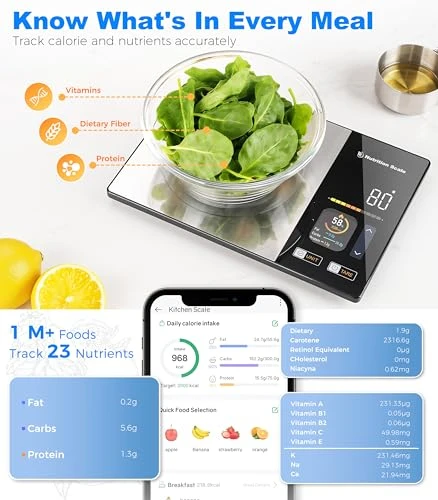 Smart Food Scale with Nutritional Calculator — Smart Scale, BakFee