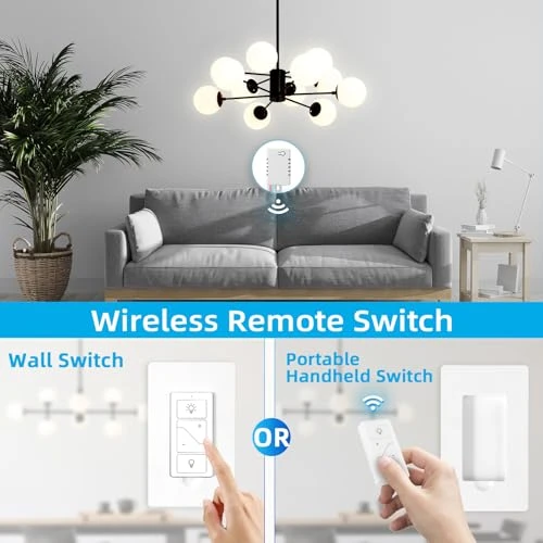 Wireless Dimmer Switch and Receiver Kit — Smart Switch, Sunmerit
