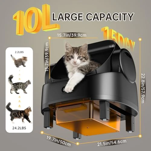 Automatic Cat Litter Box — Self-Cleaning Litter Box, LUODIER