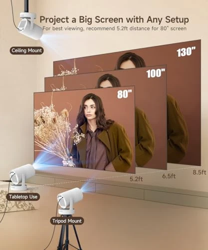 Mini Projector with WiFi 6 and Bluetooth 5.4 — Smart Projector, Magcubic