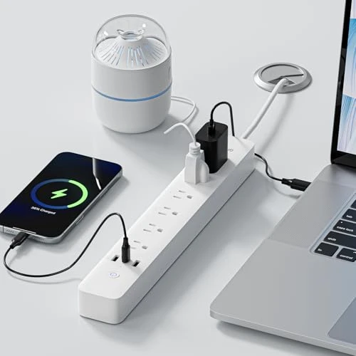 Smart Power Strip with Surge Protection — Smart Plug, GHome Smart