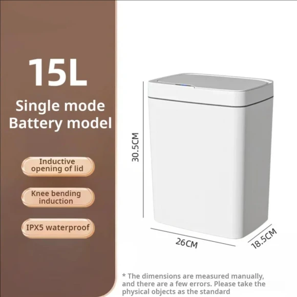 Smart Trash Can for Bathroom with Automatic Bagging — Kitchen Cans