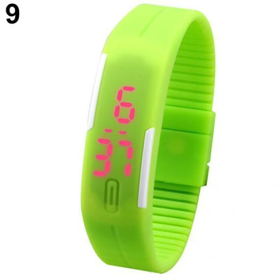 Sports LED Watch with Silicone Strap, AVE
