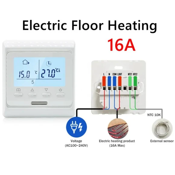 WiFi Programmable Thermostat for Electric Floor Heating — Smart Climate Control, Build My Home