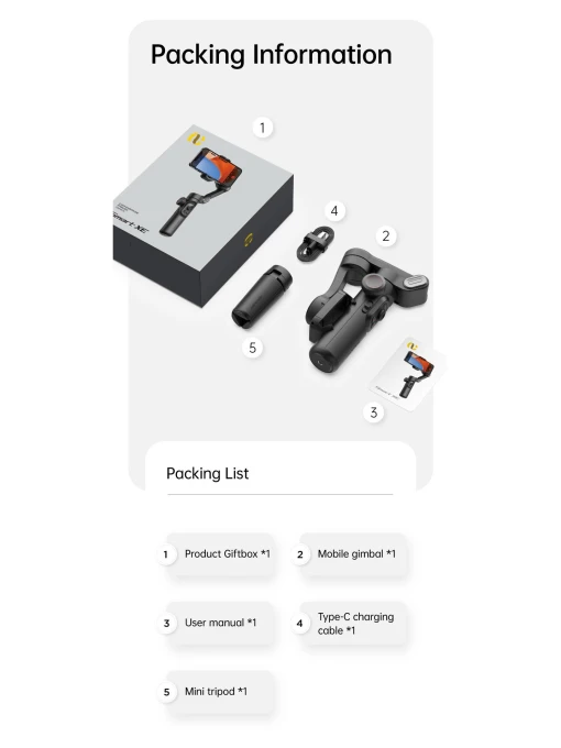 3-Axis Handheld Stabilizer Gimbal for Mobile Phone — Steady Shots, TrendVibeCN