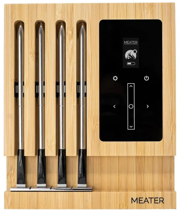 Smart Meat Thermometer Block: 4-Probe, Black, MEATER