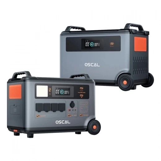 PowerMax6000 3600Wh 6000W Power Station with Battery Pack Kit — Portable Power Station, OSCAL