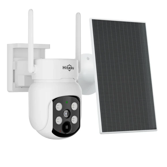 Solar Powered Wireless WiFi IP Camera with Color Night Vision — Security Camera, Hiseeu