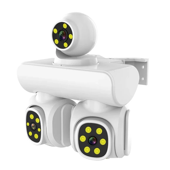 Triple-Lens WiFi IP Camera — Security Camera