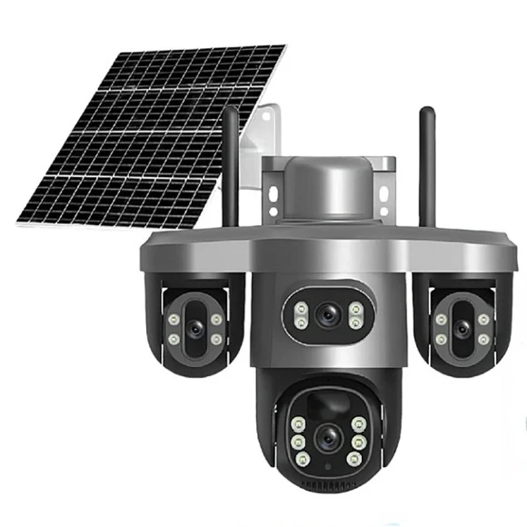 Solar Powered PTZ Camera — Security Camera