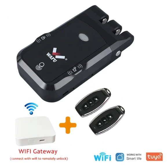 Invisible Remote Control Security Door Lock — Smart Lock, WAFU