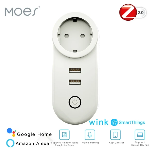 Smart Socket with USB Ports — Smart Plug, MoesHouse
