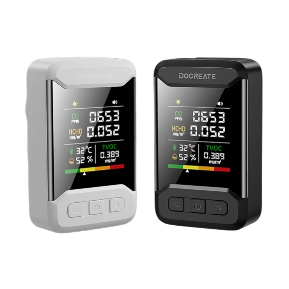 Indoor Carbon Monoxide Formaldehyde TVOC Air Quality Monitor with Temperature Humidity — Air Quality Monitor