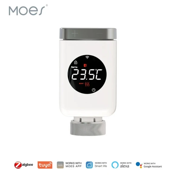 Smart Thermostatic Radiator Valve — Heating System, MOES