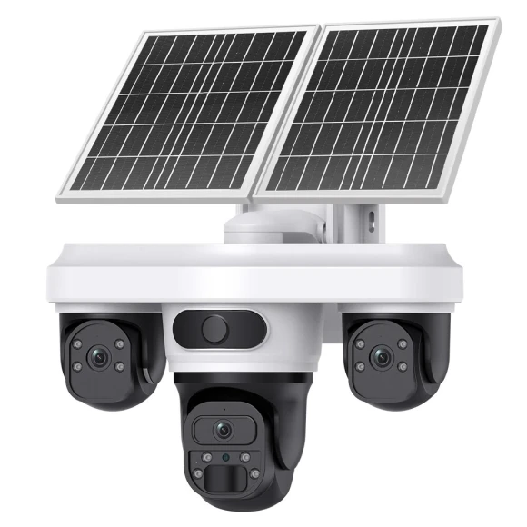 Tri-lens Solar Camera — Security Camera, INQMEGA