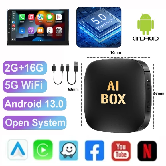 4G Smart AI Box for Car Radio — Car Infotainment System, Timeless Home