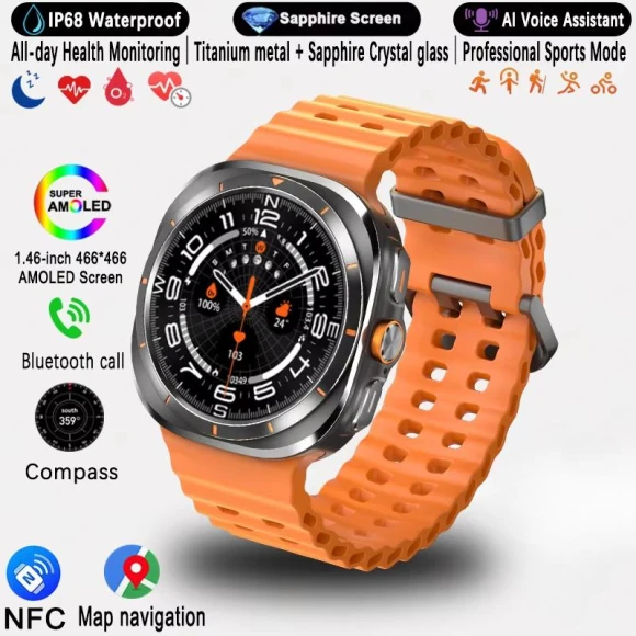 Smartwatch with GPS Tracking and AMOLED Display, Carrefour
