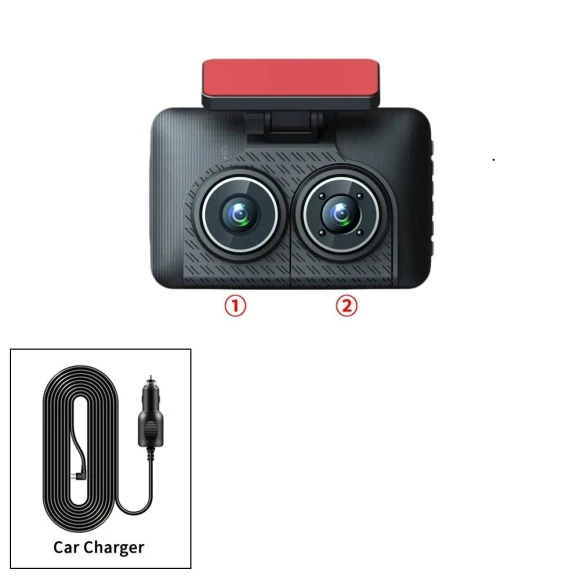 3-channel Full HD 1080P Car Dashcam — Dash Cam, CANKE