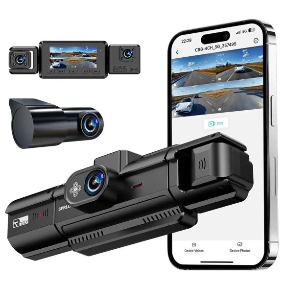 Quad Camera Dash Cam — Dash Cam, SPRLEAF