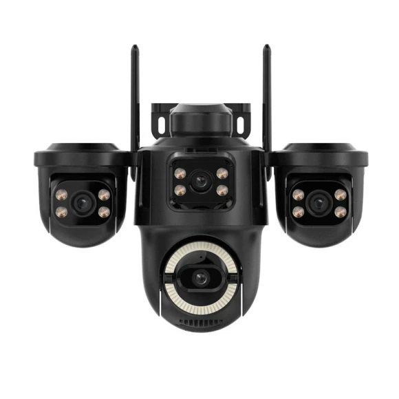 Triple Lens Wireless Outdoor PTZ Security Camera — Security Camera, ICSEE