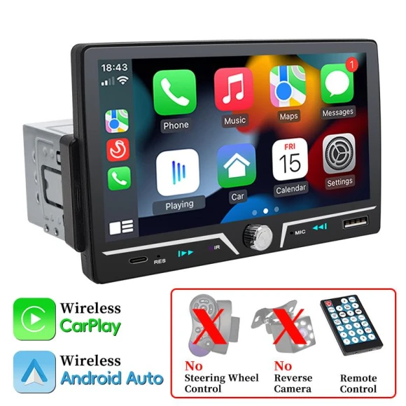 Car Radio with Wireless/Wired Carplay Android Auto — Car Infotainment System, JOHO - CarGear