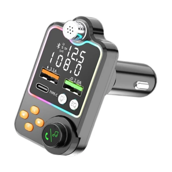 Bluetooth Car Charger with MP3 Player, AI Supermarket