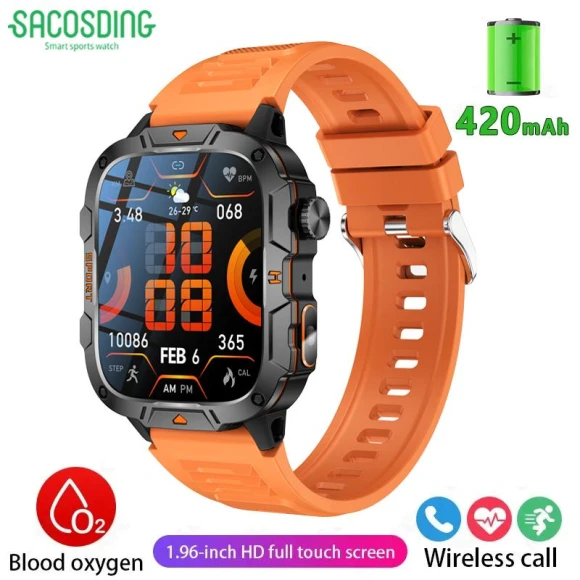 Military Smartwatch Sport Fitness Tracker — Fitness Tracker, SACOSDING