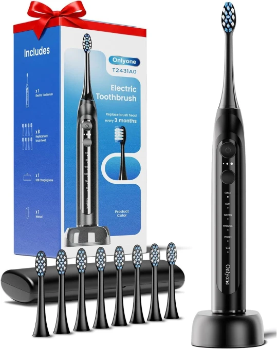 Sonic Electric Toothbrush for Adults — Electric Toothbrush, Onlyone
