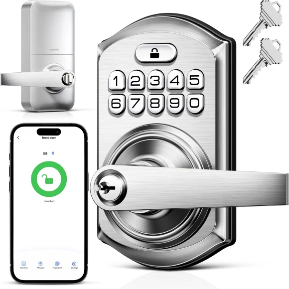 Smart Keypad Door Lock with Handle — Smart Lock, TEEHO