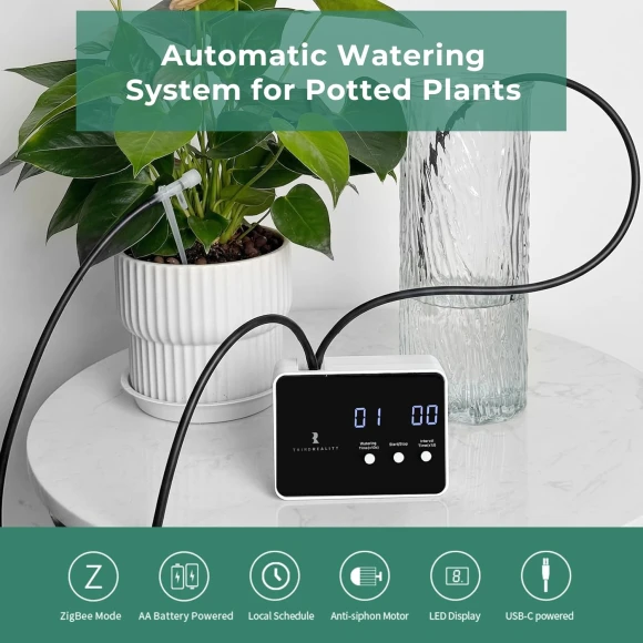 Zigbee Smart Watering Kit for Potted Plants — Irrigation System, THIRDREALITY
