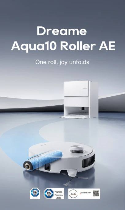Aqua10 Roller AE Robot Vacuum — Robot Vacuum, Dreame