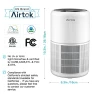 Превью 2 Pack H13 True HEPA Air Purifier for Home, Bedroom, Smoke, Dust, Odors, Pollen, Pet Dander — Air Purifier, AIRTOK