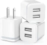 Превью Dual Port USB Wall Charger 3-Pack — Power Bank, LUOATIP