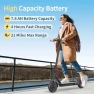 Превью Foldable Electric Scooter for Adults, 19Mph Speed, 8.5" Solid Tires, 21 Miles Range — Electric Scooter, GuduDobu