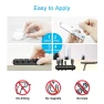Превью Silicone Cable Clips Organizer with 3M Adhesive - 2 Pack (5 & 3 Slots), INCHOR