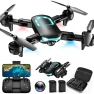 Превью Drone with 1080P Camera for Beginners, Foldable, Altitude Hold, Gestures Selfie, Waypoint Fly, Headless Mode, 3D Flip,... — Drone, REDRIE