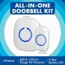 Превью Wireless Doorbell Kit with 52 Chimes, 1000Ft Range, Weatherproof — Video Doorbell, SadoTech