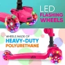 Превью 3-Wheeled Scooter for Kids with LED Lights and Foldable Seat, Hurtle