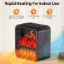 Превью Portable Space Heater with 3D Flame Effect, Alpaca