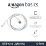 Превью Fast Charging USB-A to Lightning Cable, 2-Pack, Amazon Basics
