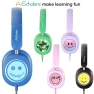 Превью Kids Headphones Bulk 5 Pack for School, HD Mic Stereo Sound Over-Ear Headphones for Classroom, Comfortable Fit,..., A+ Scholars