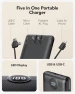 Превью Portable Charger with Built-in Cables and AC Wall Plug — Power Bank, VRURC