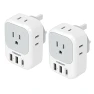 Превью Travel Plug Adapter with 4 Outlets and 3 USB Ports, TESSAN