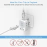 Превью Travel Plug Adapter with 4 Outlets and 3 USB Ports, TESSAN