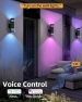 Превью Smart Dusk to Dawn Outdoor Lighting RGB Color Changing Porch Lights, KIZON