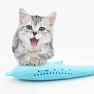 Превью Catnip Cat Teeth Cleaning Silicone Dolphin Toy