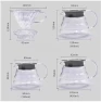 Heat-resistant Hand-brewed Coffee Glass Pot, Yunduo