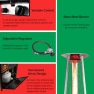 Превью Portable Propane Pyramid Patio Heater, Lava Heat Italia