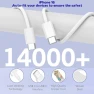 Превью 10FT USB C to C Charger Cable and 4-Port Wall Charger Block — Power Bank, Dazana